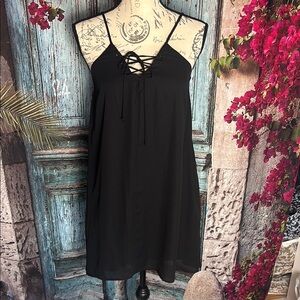 Mimi Chica NWT black A-line Slip Dress, size small